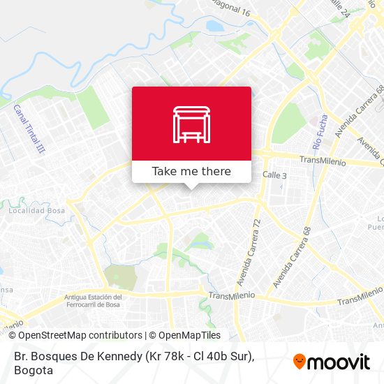 Mapa de Br. Bosques De Kennedy (Kr 78k - Cl 40b Sur)