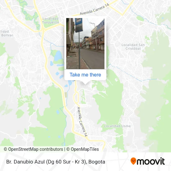 Br. Danubio Azul (Dg 60 Sur - Kr 3) map