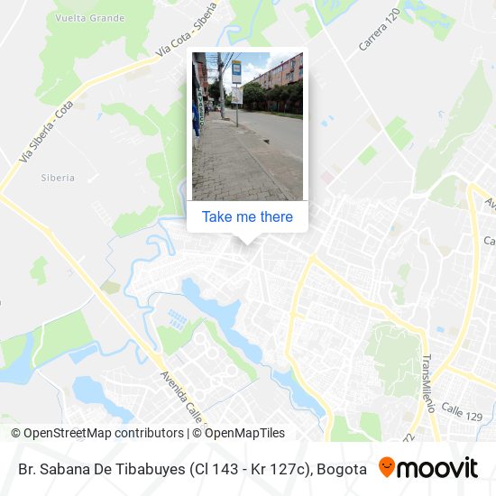Br. Sabana De Tibabuyes (Cl 143 - Kr 127c) map