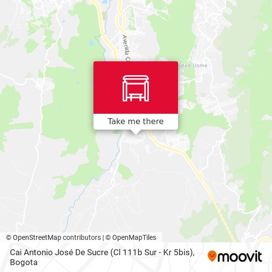 Cai Antonio José De Sucre (Cl 111b Sur - Kr 5bis) map