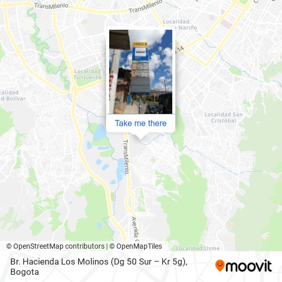 Br. Hacienda Los Molinos (Dg 50 Sur – Kr 5g) map