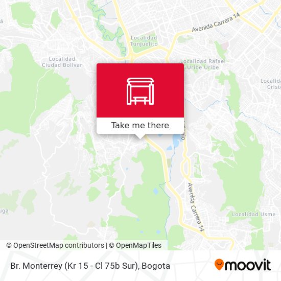 Br. Monterrey (Kr 15 - Cl 75b Sur) map