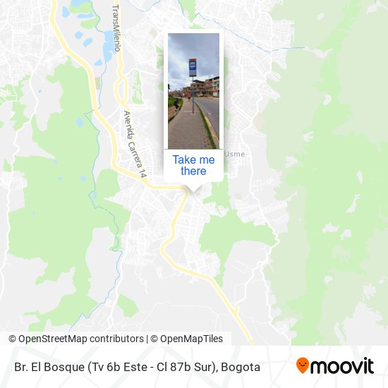 Br. El Bosque (Tv 6b Este - Cl 87b Sur) map
