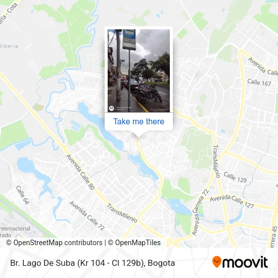 Mapa de Br. Lago De Suba (Kr 104 - Cl 129b)