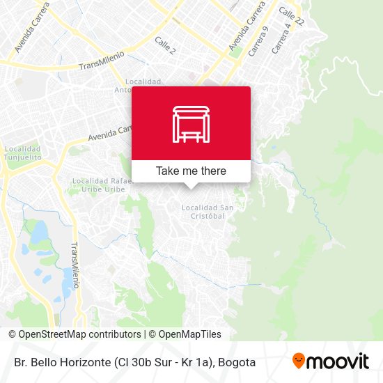 Br. Bello Horizonte (Cl 30b Sur - Kr 1a) map