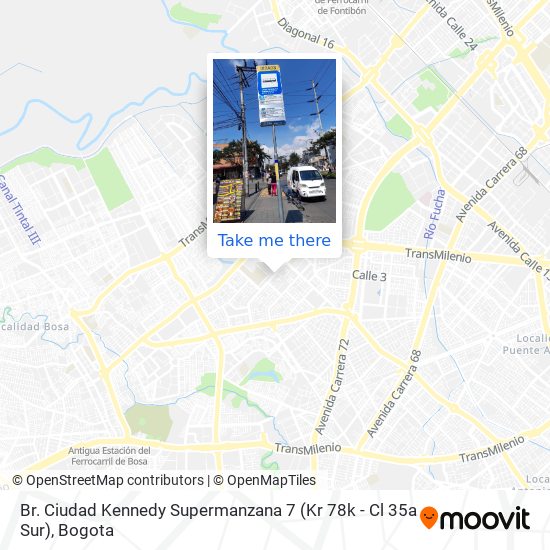 Br. Ciudad Kennedy Supermanzana 7 (Kr 78k - Cl 35a Sur) map