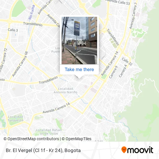 Mapa de Br. El Vergel (Cl 1f - Kr 24)