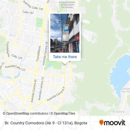 Mapa de Br. Country Comodoro (Ak 9 - Cl 131a)