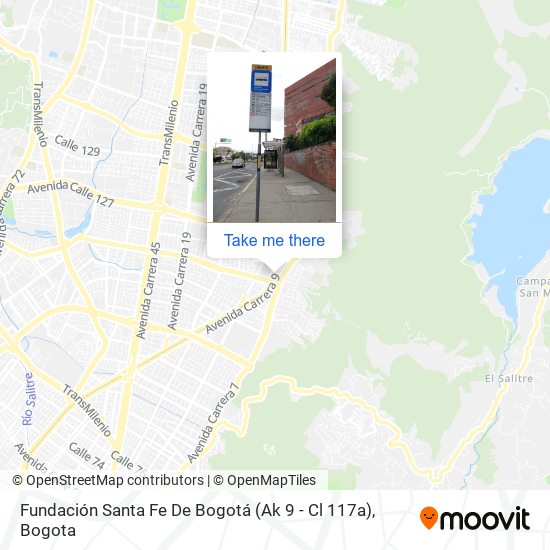 Fundación Santa Fe De Bogotá (Ak 9 - Cl 117a) map