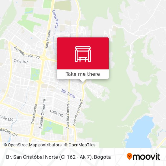Br. San Cristóbal Norte (Cl 162 - Ak 7) map