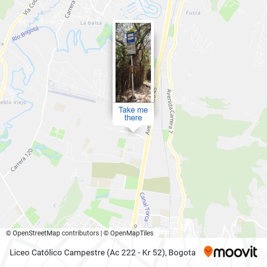Mapa de Liceo Católico Campestre (Ac 222 - Kr 52)