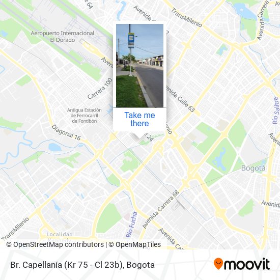 Mapa de Br. Capellanía (Kr 75 - Cl 23b)