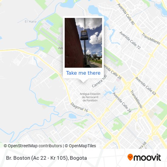 Mapa de Br. Boston (Ac 22 - Kr 105)