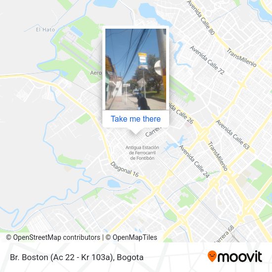 Mapa de Br. Boston (Ac 22 - Kr 103a)