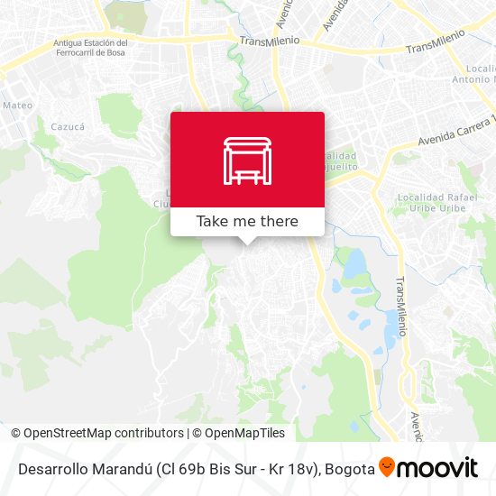 Mapa de Desarrollo Marandú (Cl 69b Bis Sur - Kr 18v)