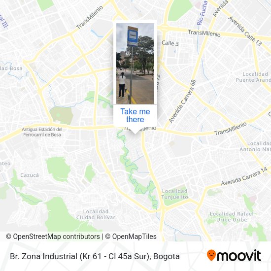 Br. Zona Industrial (Kr 61 - Cl 45a Sur) map