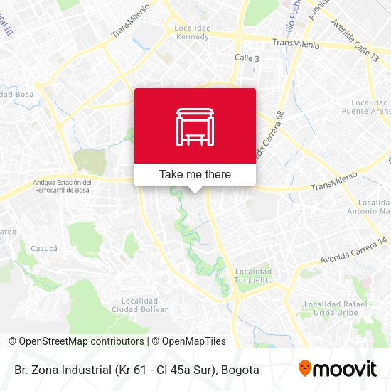 Br. Zona Industrial (Kr 61 - Cl 45a Sur) map