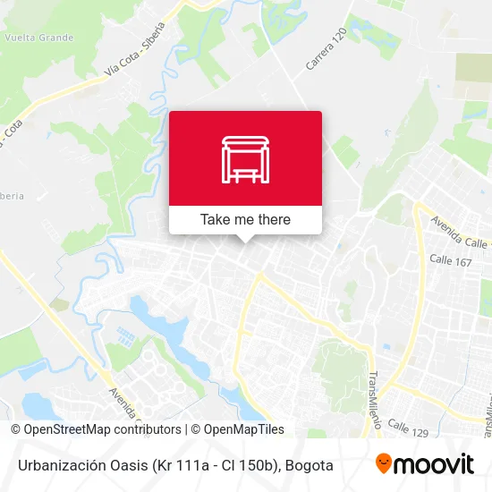 Mapa de Urbanización Oasis (Kr 111a - Cl 150b)