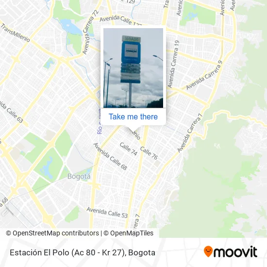 Mapa de Estación El Polo (Ac 80 - Kr 27)