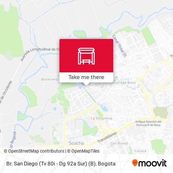 Br. San Diego (Tv 80i - Dg 92a Sur) (B) map