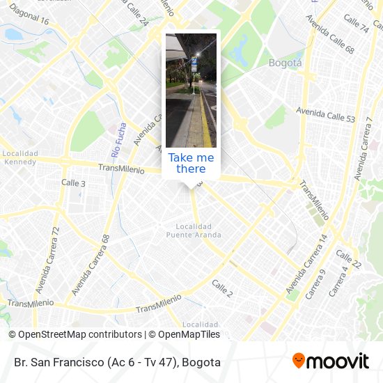 Br. San Francisco (Ac 6 - Tv 47) map