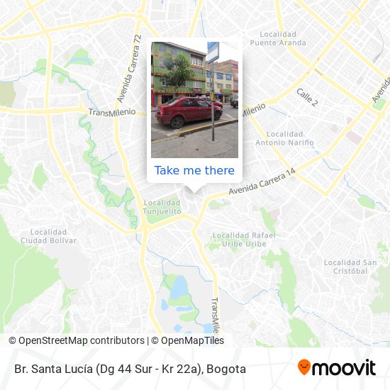 Br. Santa Lucía (Dg 44 Sur - Kr 22a) map