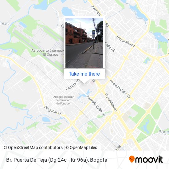 Br. Puerta De Teja (Dg 24c - Kr 96a) map