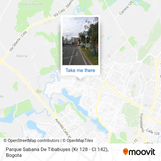 Mapa de Parque Sabana De Tibabuyes (Kr 128 - Cl 142)