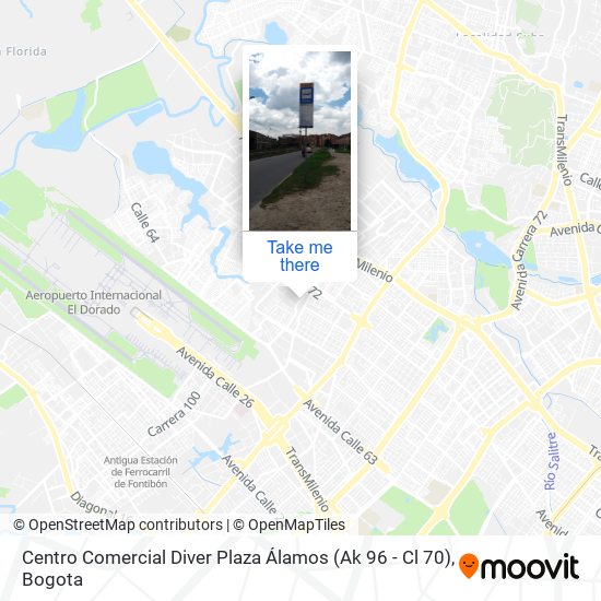 Centro Comercial Diver Plaza Álamos (Ak 96 - Cl 70) map