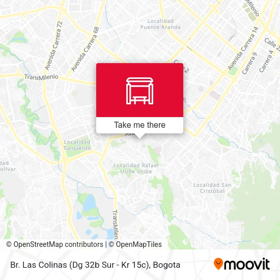 Br. Las Colinas (Dg 32b Sur - Kr 15c) map