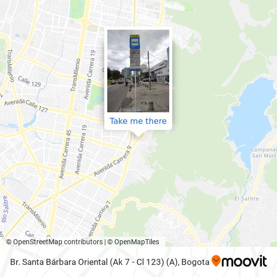 Br. Santa Bárbara Oriental (Ak 7 - Cl 123) (A) map