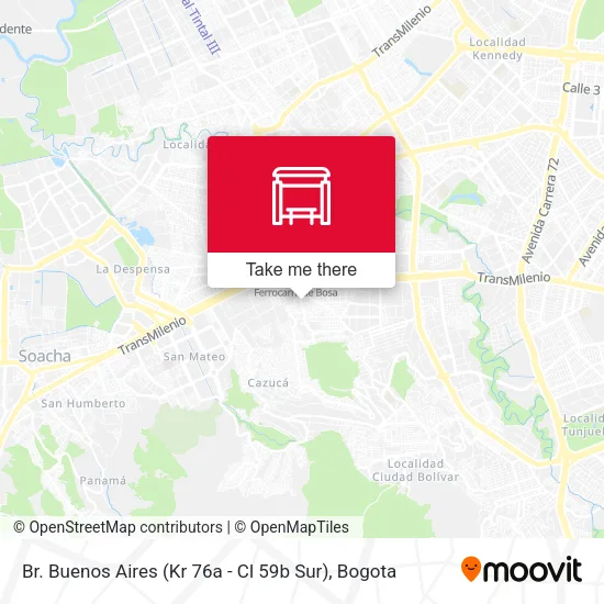 Br. Buenos Aires (Kr 76a - Cl 59b Sur) map