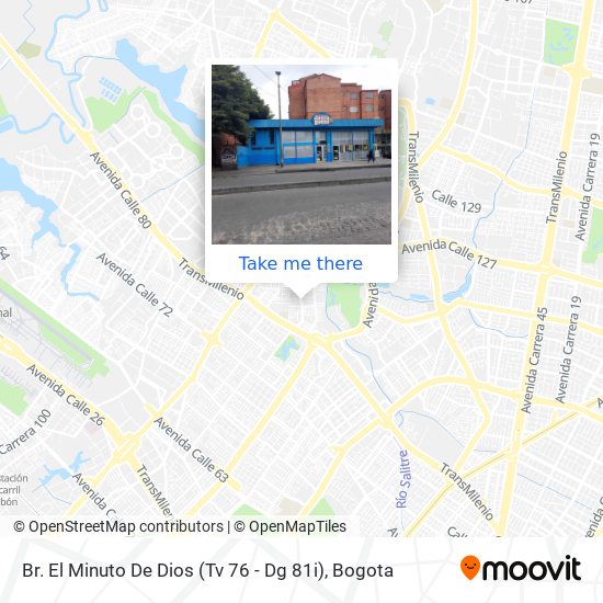 Br. El Minuto De Dios (Tv 76 - Dg 81i) map
