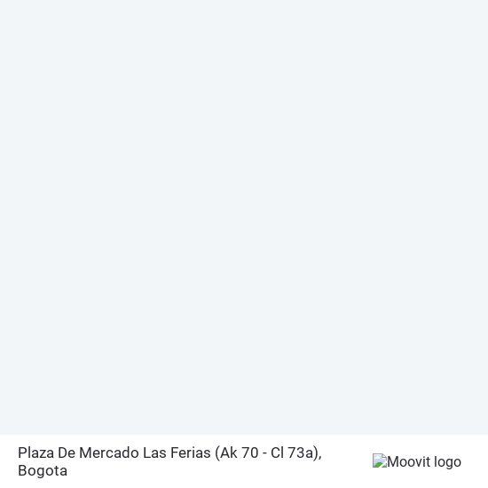 Mapa de Plaza De Mercado Las Ferias (Ak 70 - Cl 73a)