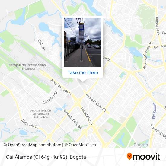 Cai Álamos (Cl 64g - Kr 92) map