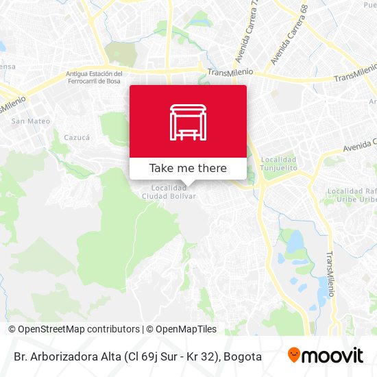 Br. Arborizadora Alta (Cl 69j Sur - Kr 32) map