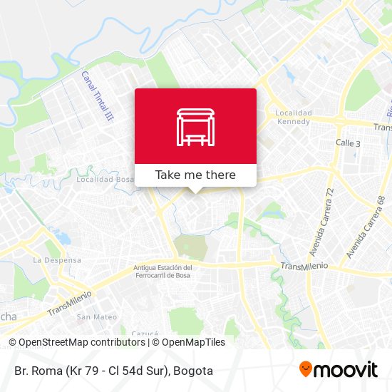Mapa de Br. Roma (Kr 79 - Cl 54d Sur)