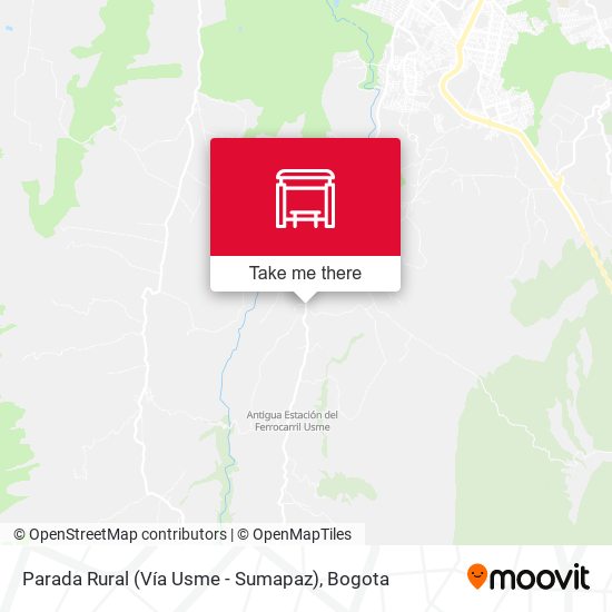 Parada Rural (Vía Usme - Sumapaz) map