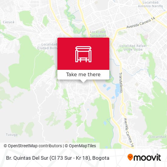 Br. Quintas Del Sur (Cl 73 Sur - Kr 18) map