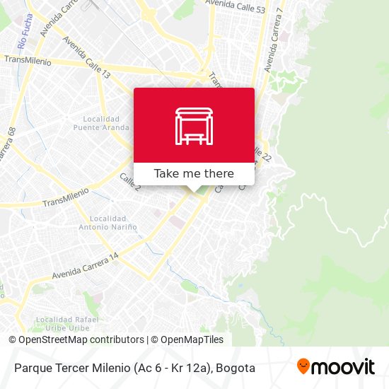 Parque Tercer Milenio (Ac 6 - Kr 12a) map