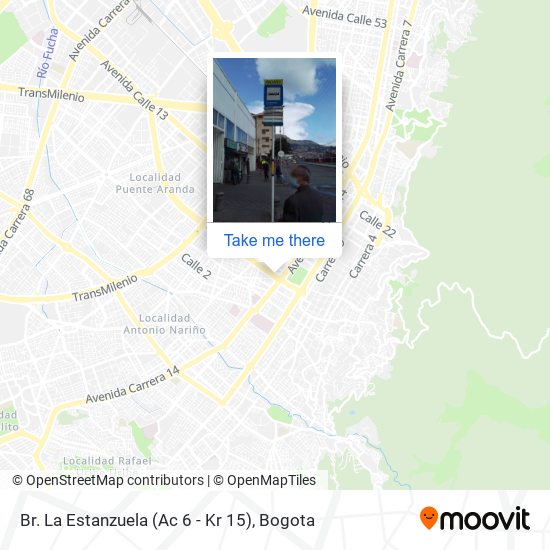 Mapa de Br. La Estanzuela (Ac 6 - Kr 15)