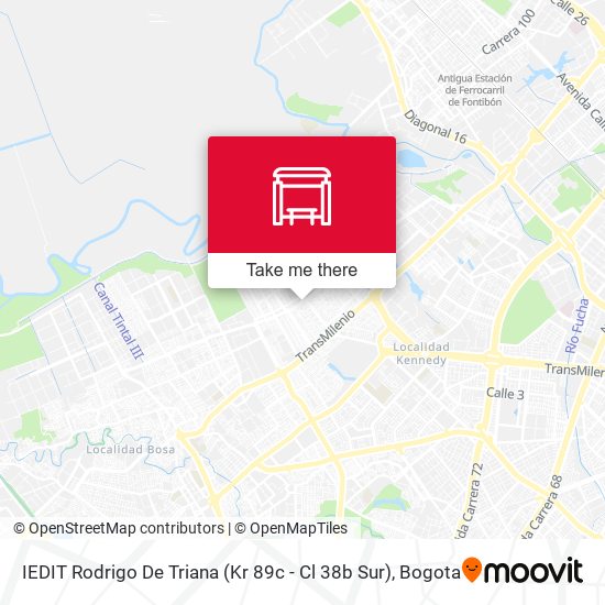 IEDIT Rodrigo De Triana (Kr 89c - Cl 38b Sur) map