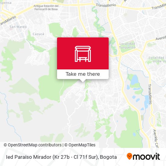 Ied Paraíso Mirador (Kr 27b - Cl 71f Sur) map