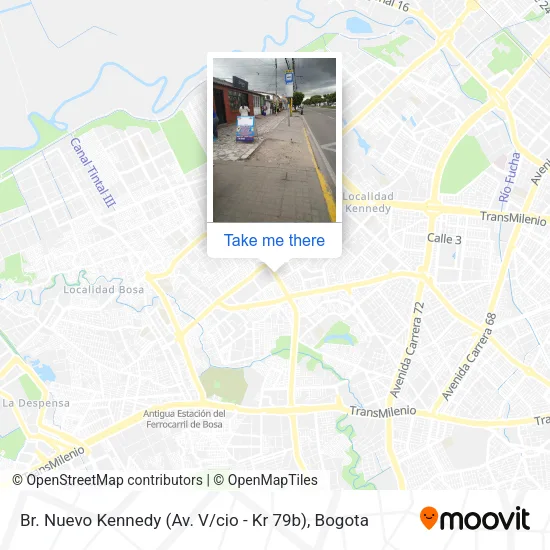 Mapa de Br. Nuevo Kennedy (Av. V / cio - Kr 79b)