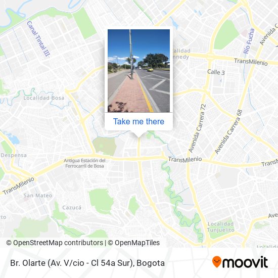 Br. Olarte (Av. V / cio - Cl 54a Sur) map