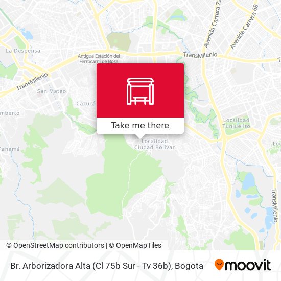 Br. Arborizadora Alta (Cl 75b Sur - Tv 36b) map