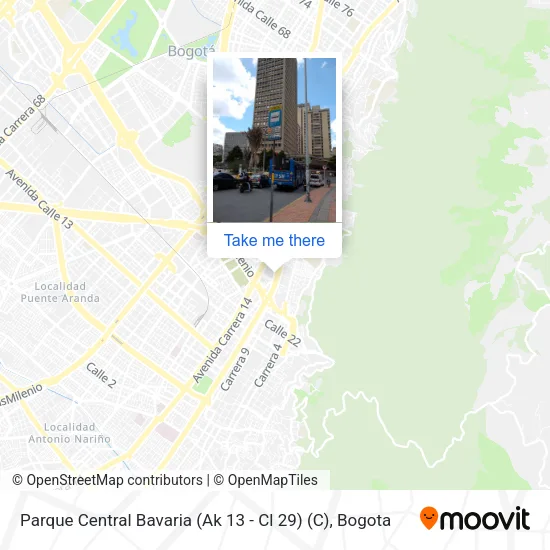 Parque Central Bavaria (Ak 13 - Cl 29) (C) map