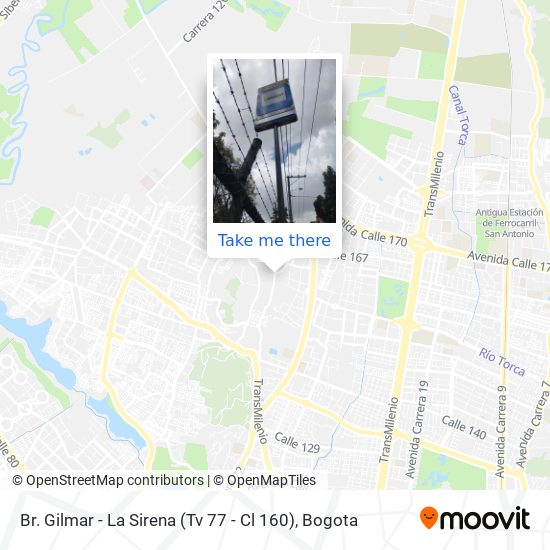 Br. Gilmar - La Sirena (Tv 77 - Cl 160) map