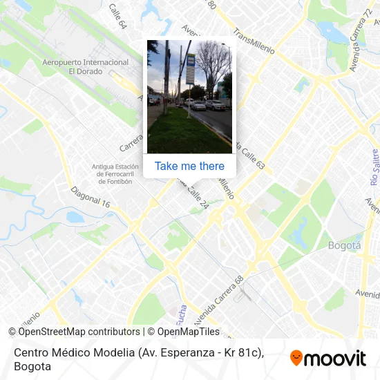 Centro Médico Modelia (Av. Esperanza - Kr 81c) map