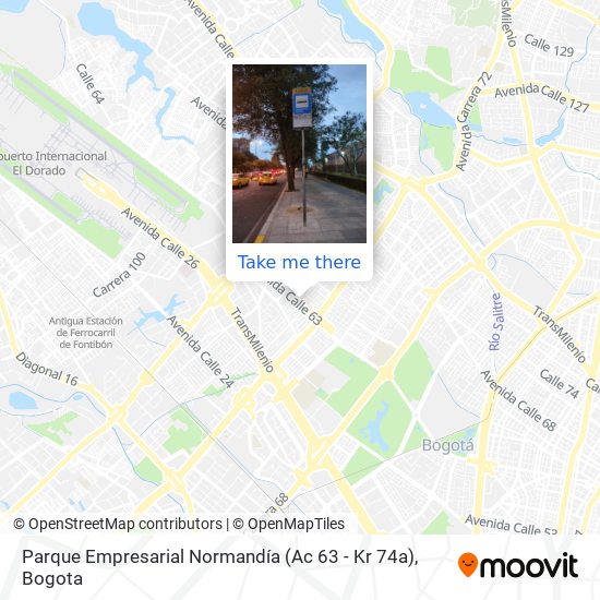 Parque Empresarial Normandía (Ac 63 - Kr 74a) map